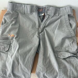 Men's Gray Cargo Shorts - Lightweight Casual